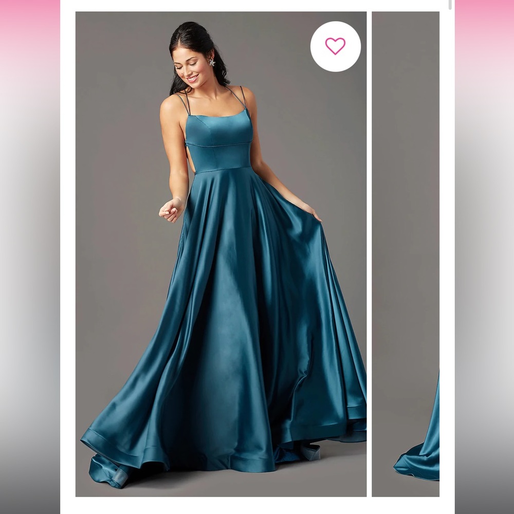 Square-Neck Long Formal Prom Dress